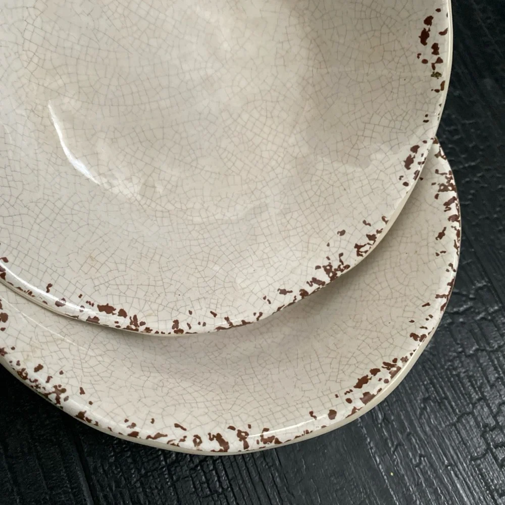 IL Mulino  Rustic Crackle Melamine Bowls Set Of‎ 2